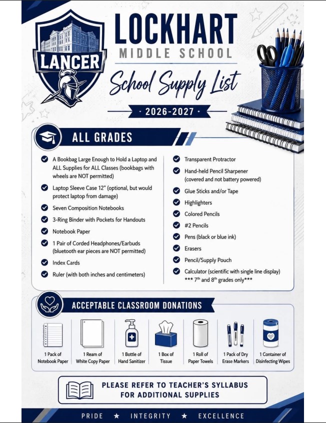 School Supply List