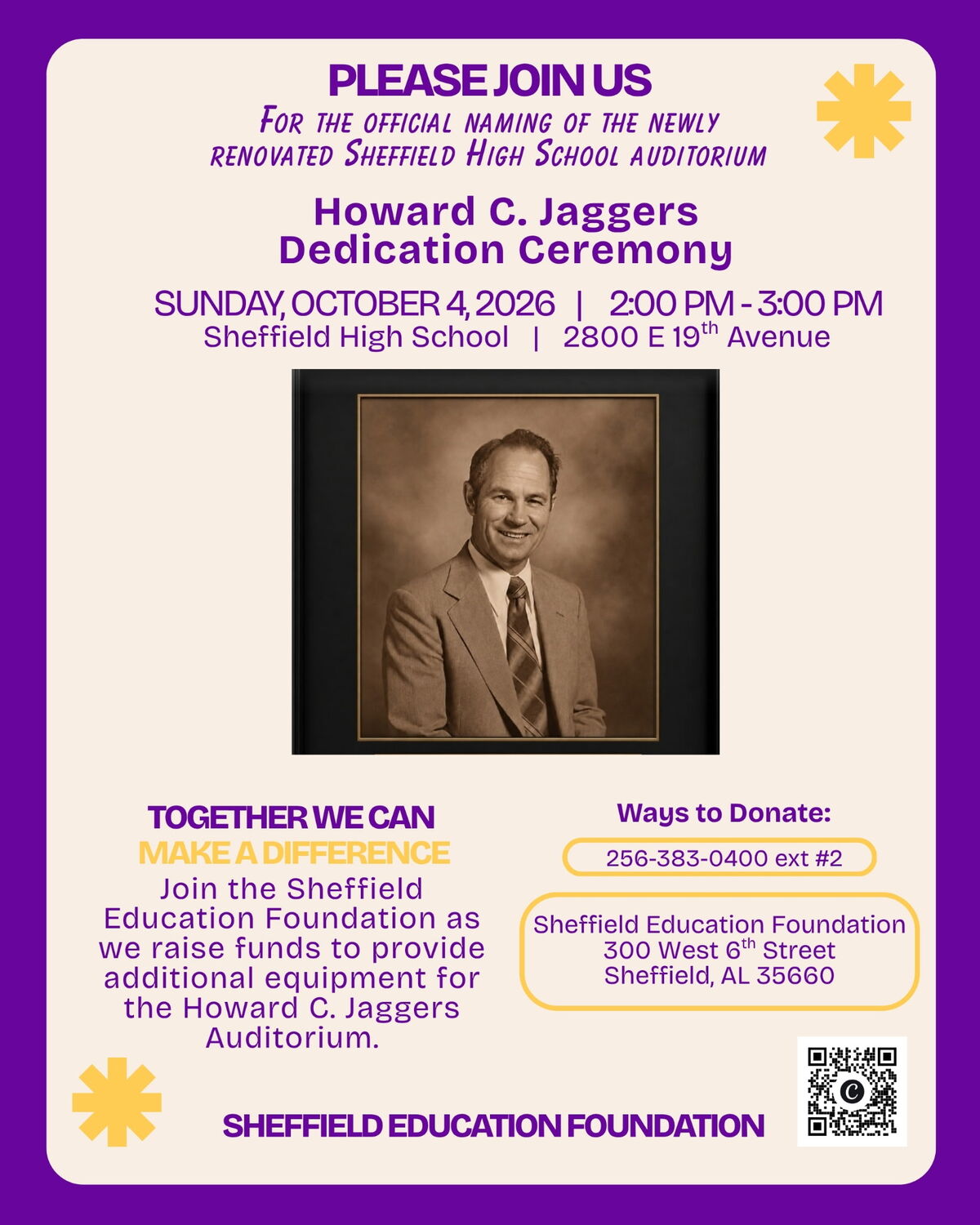Howard Jaggers Dedication Ceremony