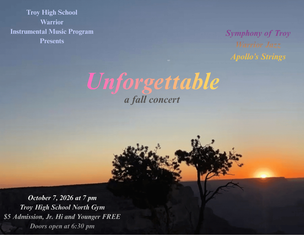 Unforgettable a fall concert -- October 7