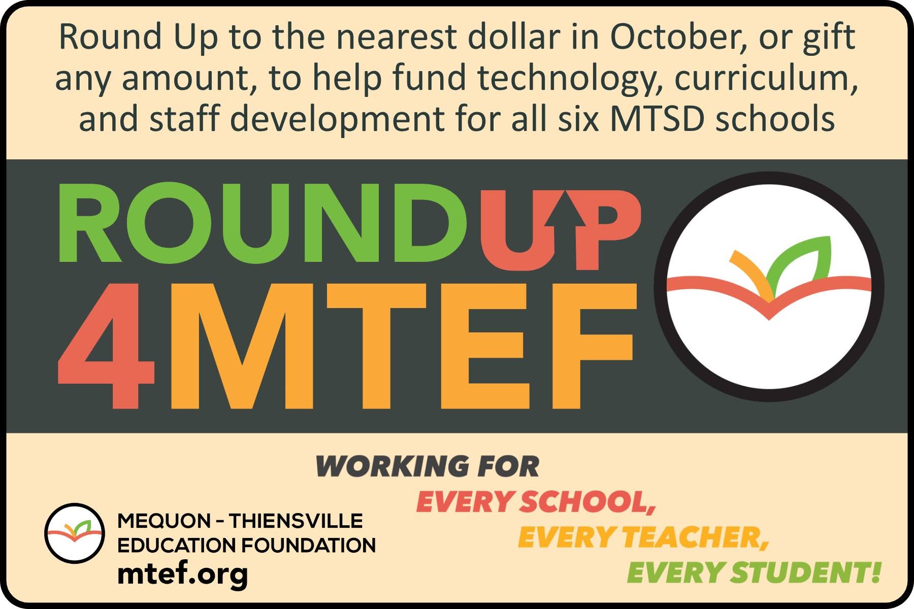 Round Up ⬆️ for MTEF at Piggly Wiggly and Support Our Schools! 