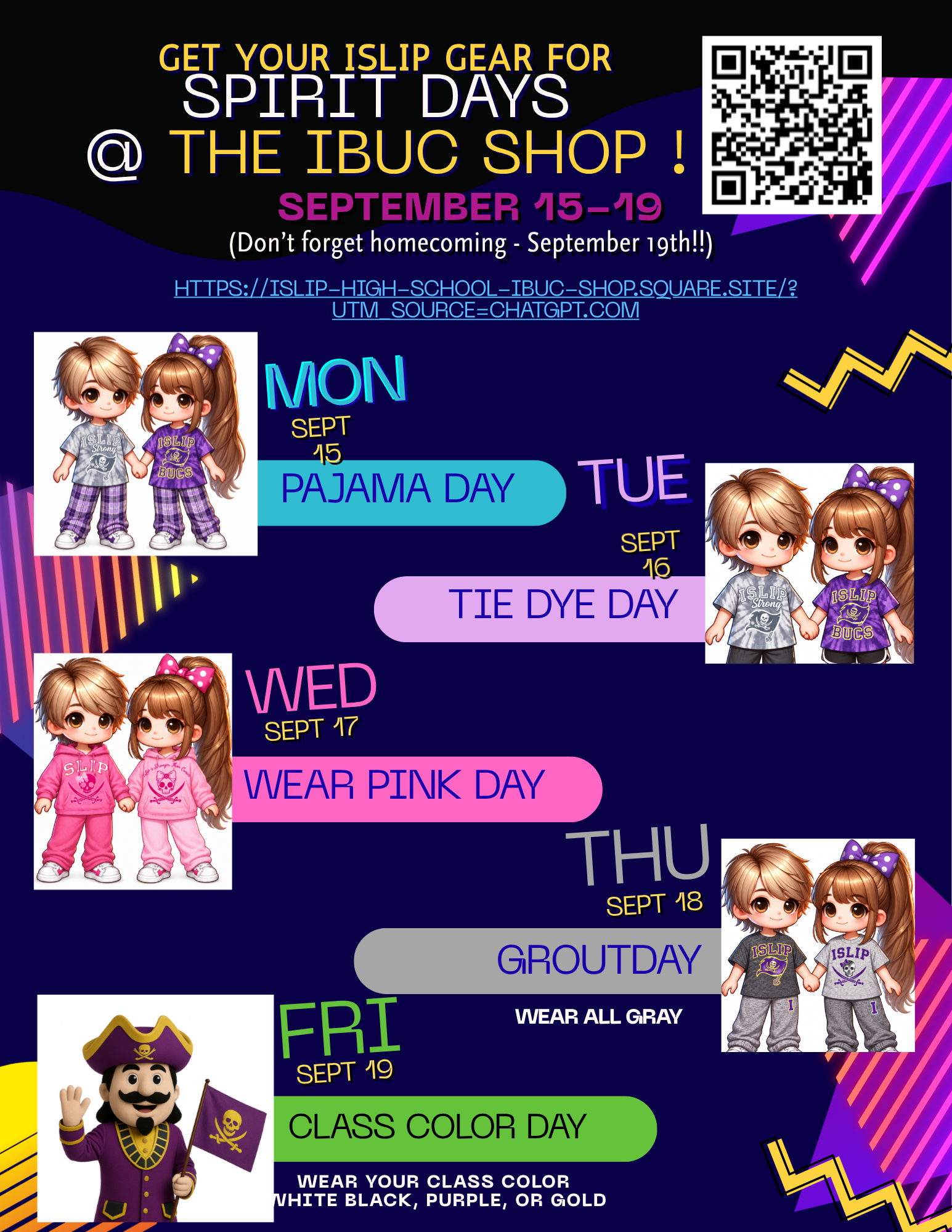 Islip HS Spirit Week Kicks Off on September 15