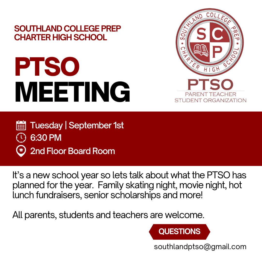 September 2026 PTSO Meeting Reminder