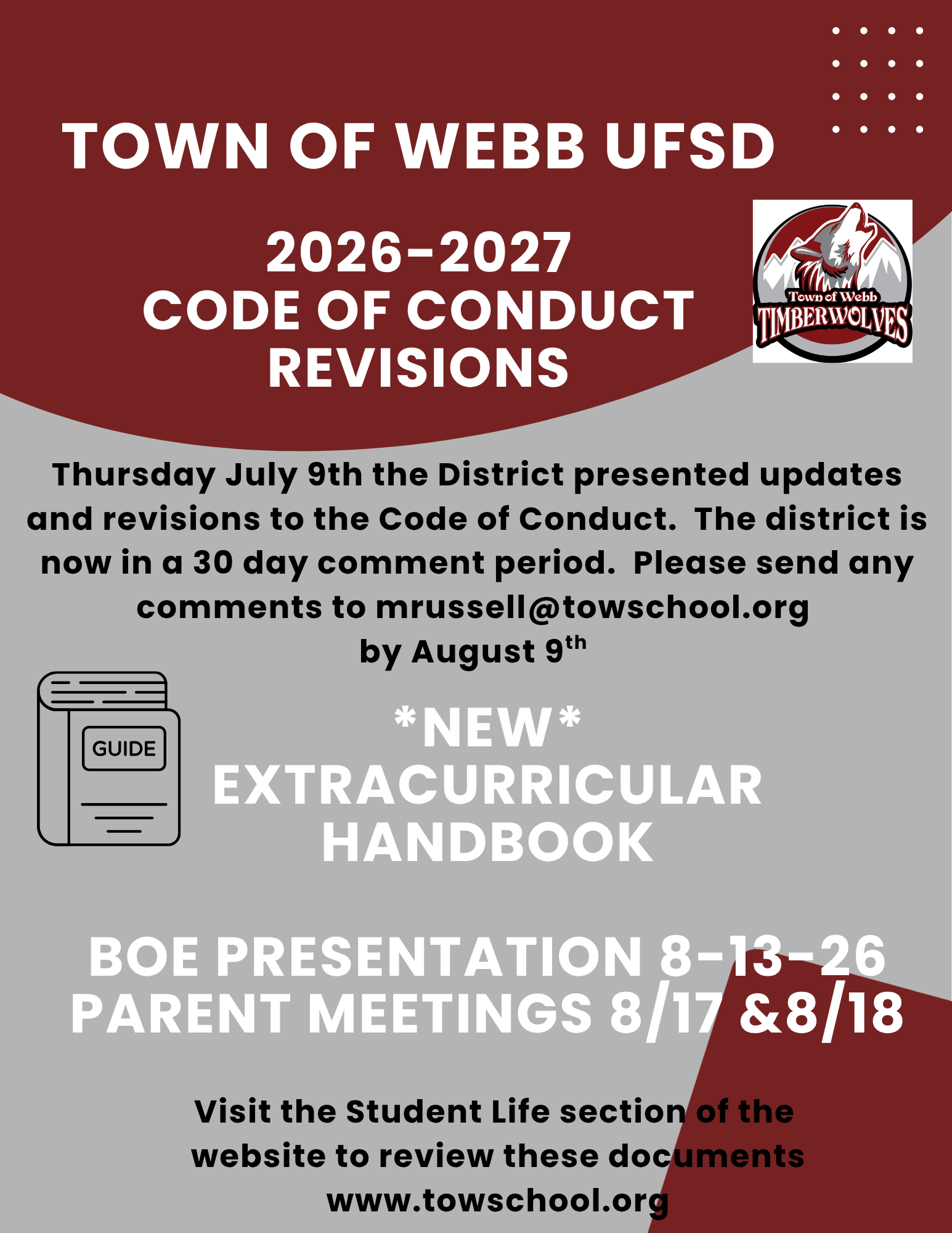 Code of Conduct Updates