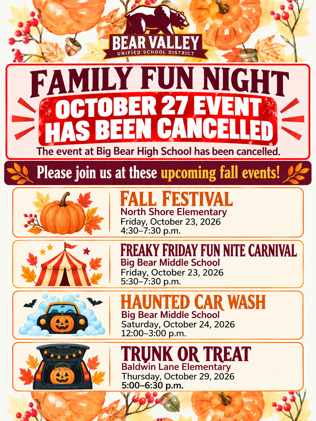 2026 Family Fun Night Update (English/Spanish)