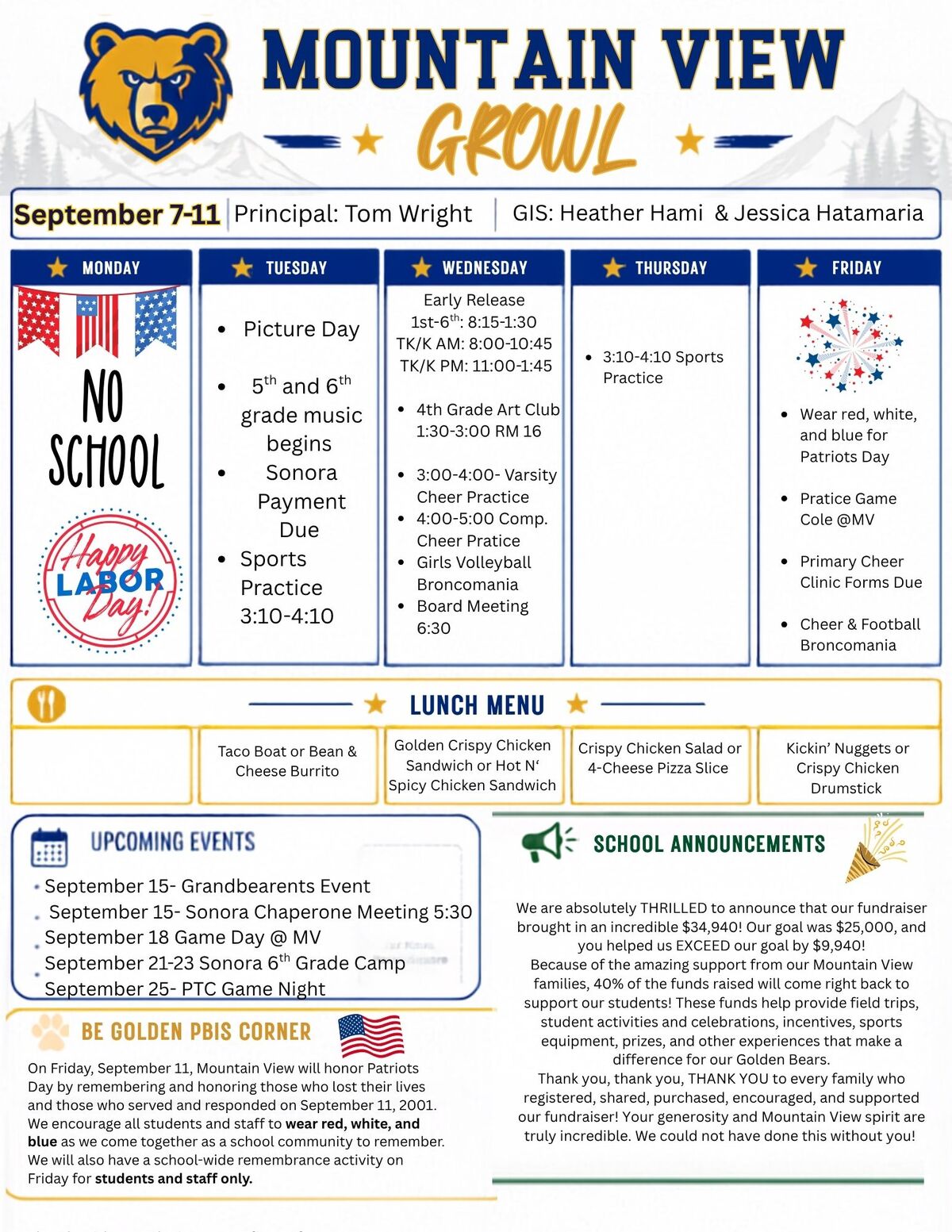 GROWL Sept. 7-11