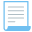 A stylized icon representing a document or paper with lines of text.