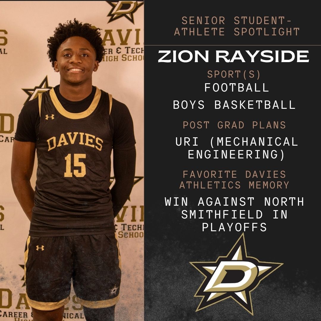 Senior Student-Athlete Spotlight: Zion Rayside