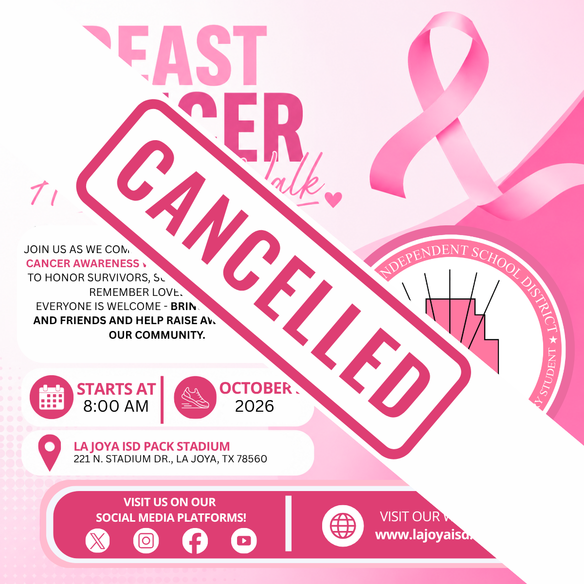 EVENT UPDATE