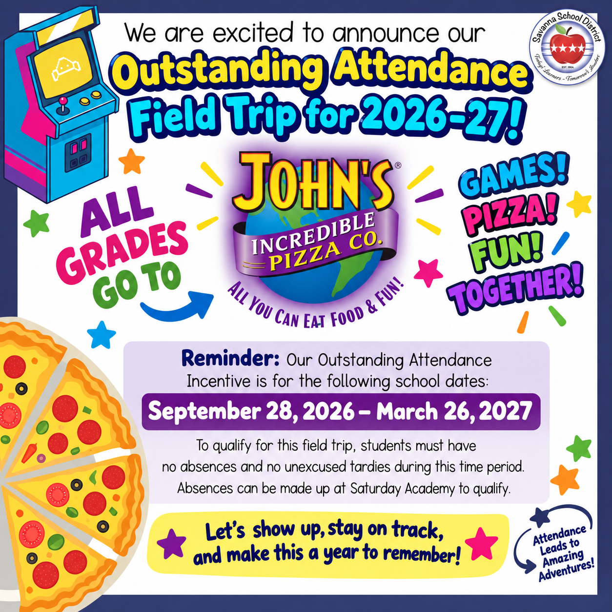 Outstanding Attendance Incentive 2026-27 