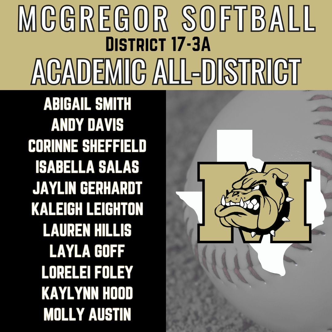 Lady Dogs Softball All-District Awards