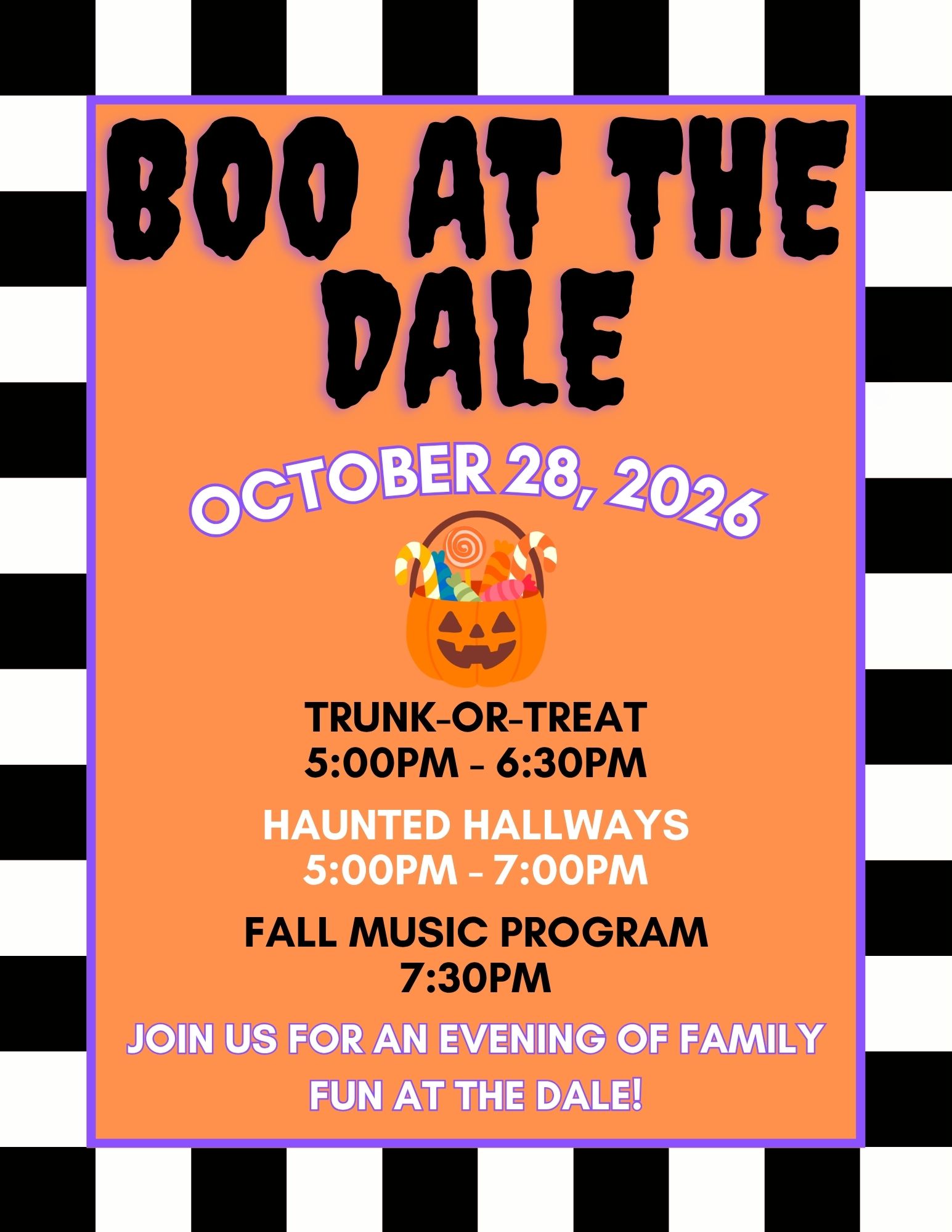 🎃👻 BOO AT THE DALE is coming! 👻🎃
