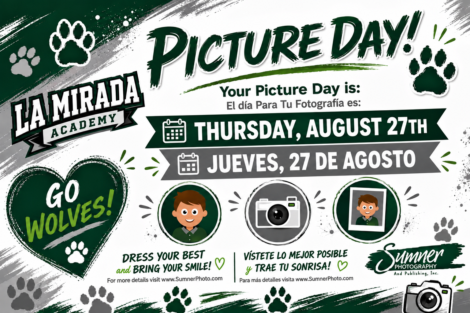 Picture Day at LMA is Thursday August 27th!