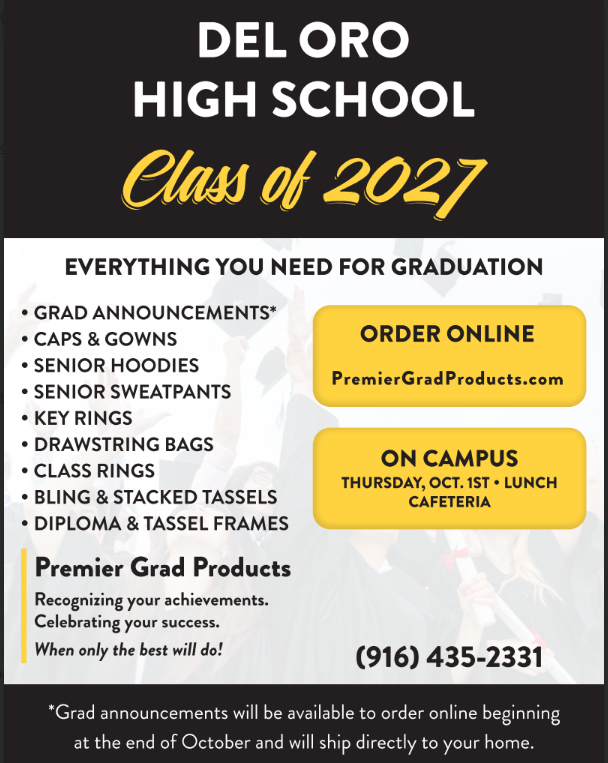 Del Oro Class of 2027 - Premier Grad product information 