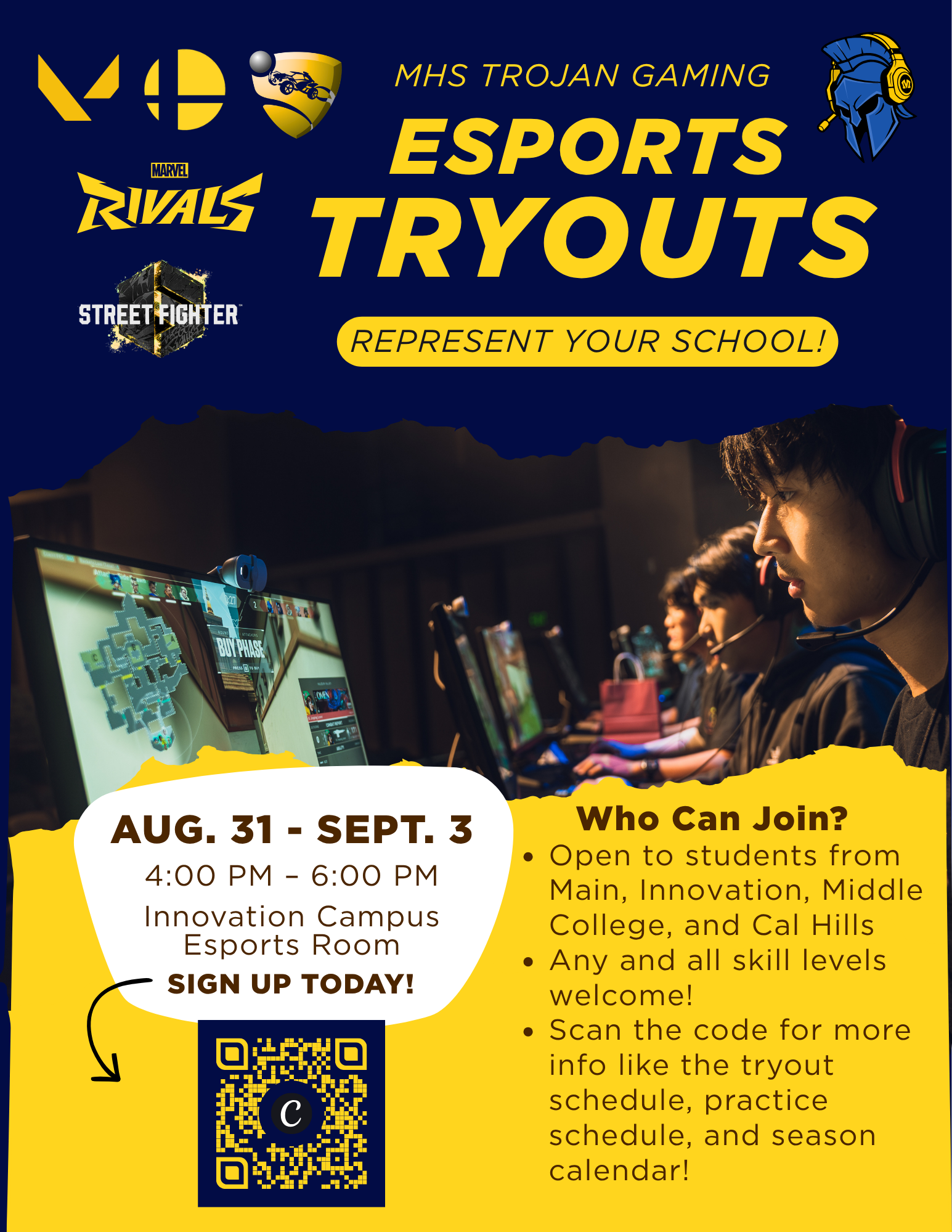 MHS Esports Program — Fall 2026 Tryouts Now Open