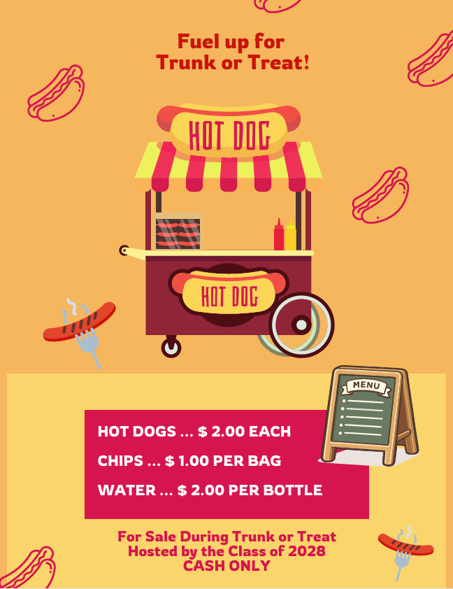 Hot Dogs-Trunk or Treat Fundraiser