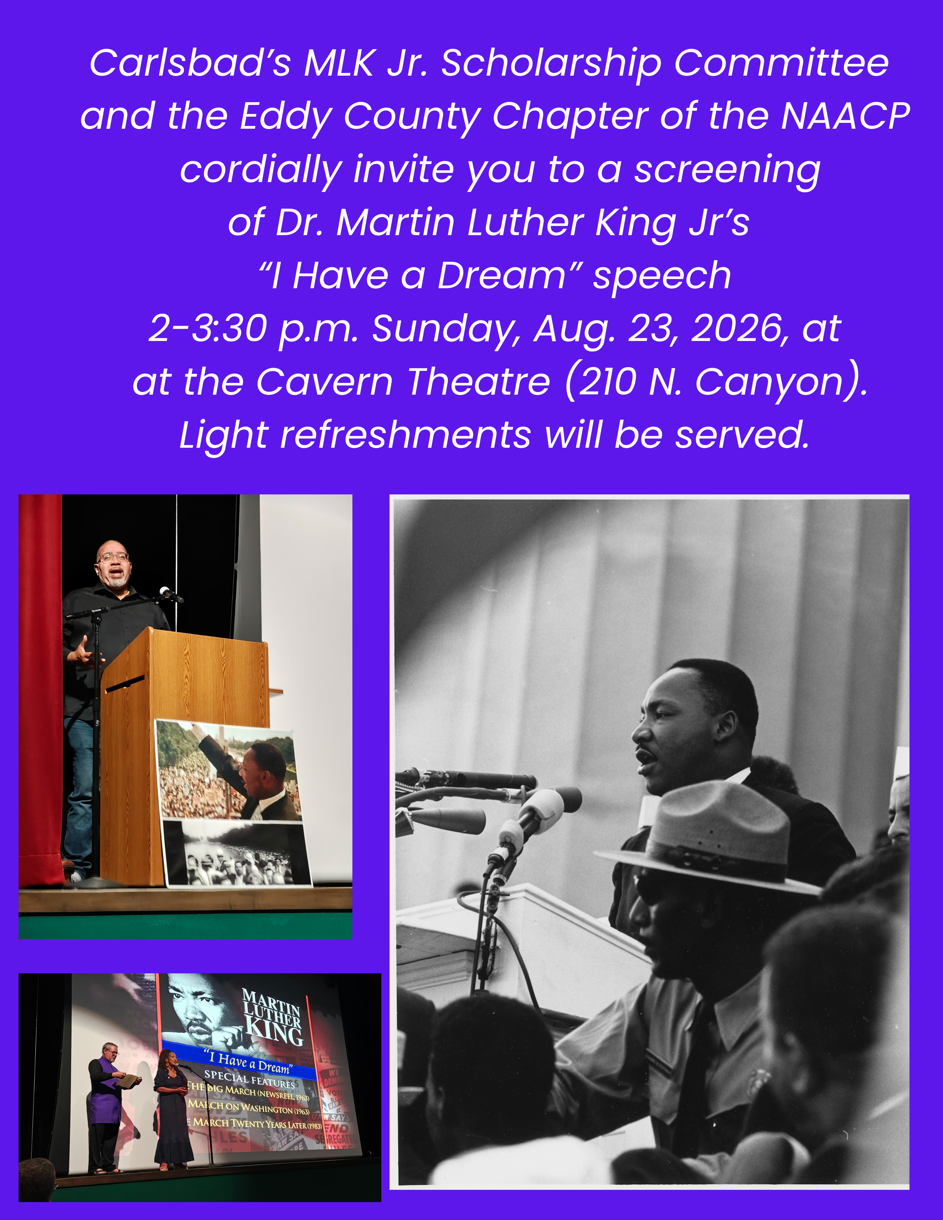 MLK's "I Have a Dream" at Cavern Theatre