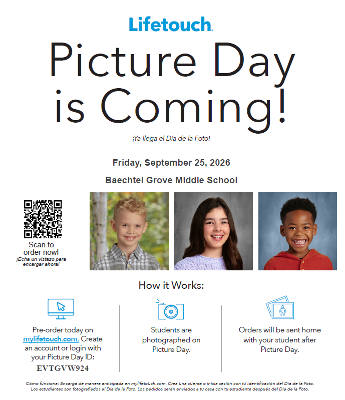 BGMS School Picture Day 9/25