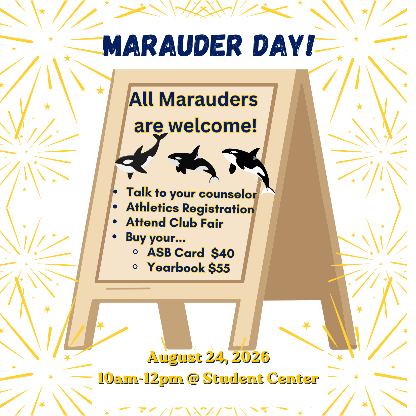Marauder Day - Monday August 24th 10am-12pm