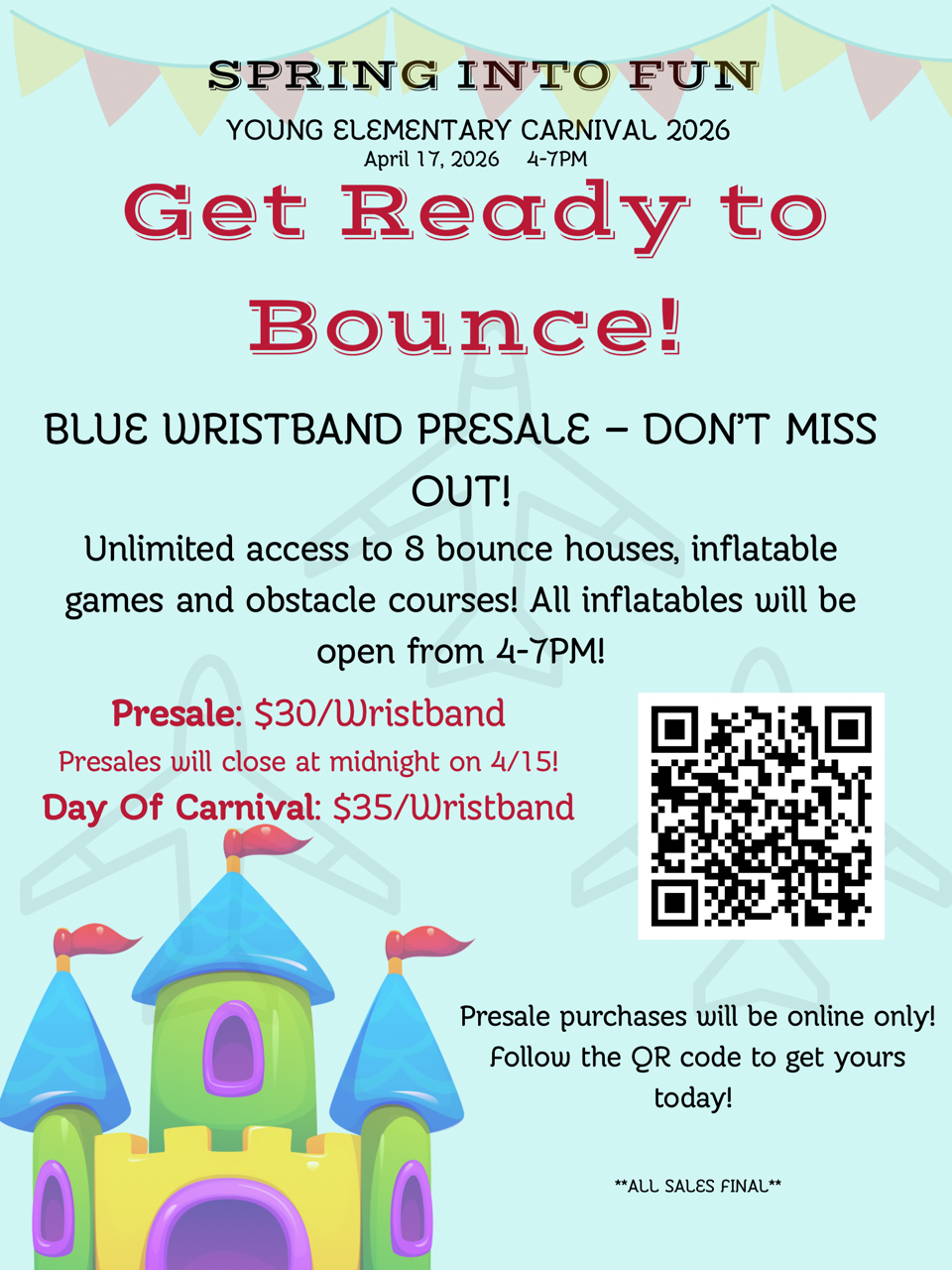 Carnival blue wristband