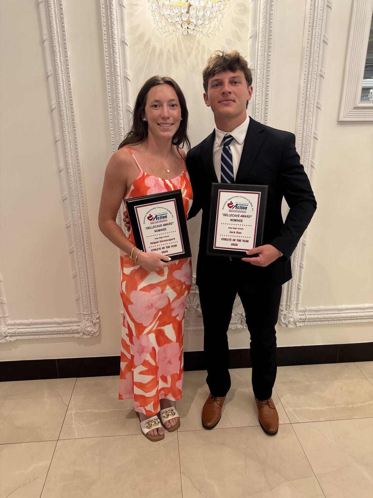 Rao, Dieumegard Honored as Islip's Dellecave Award Nominees