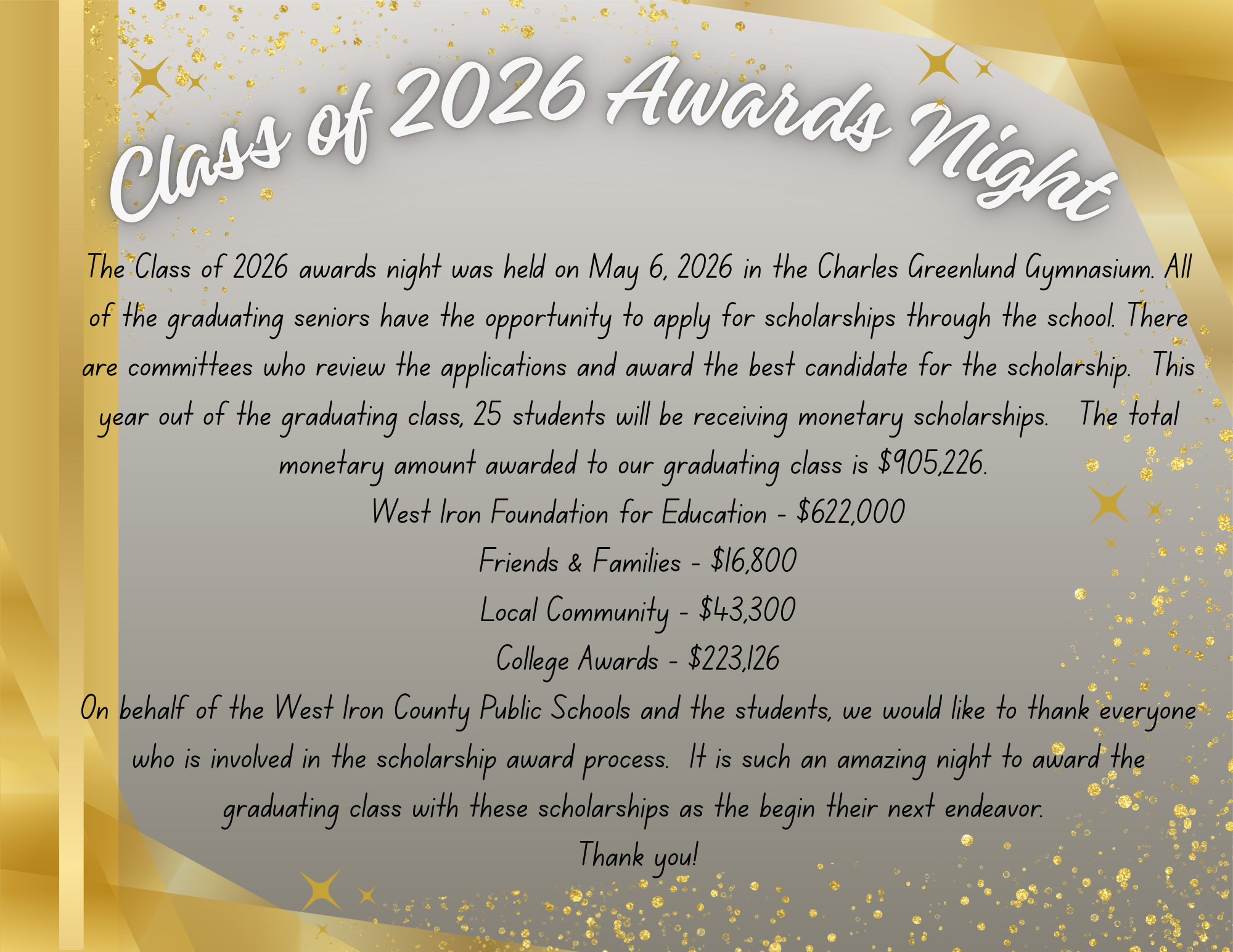 Class of 2026 Awards Night