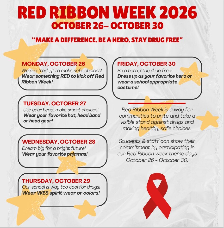 ❤️🐾 RED RIBBON WEEK IS COMING, BULLPUPS! 🐾❤️