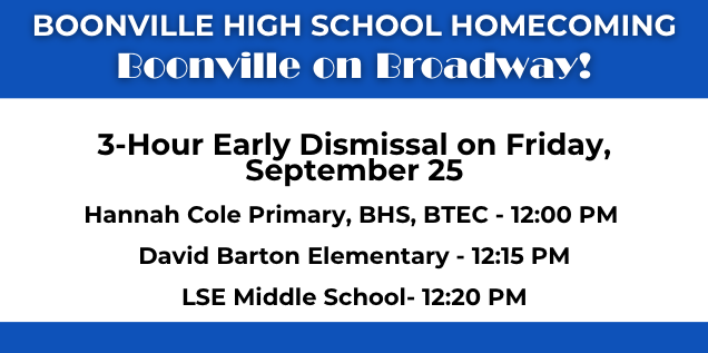 Homecoming 2026 |  Early Dismissal, Parade, and Game Information