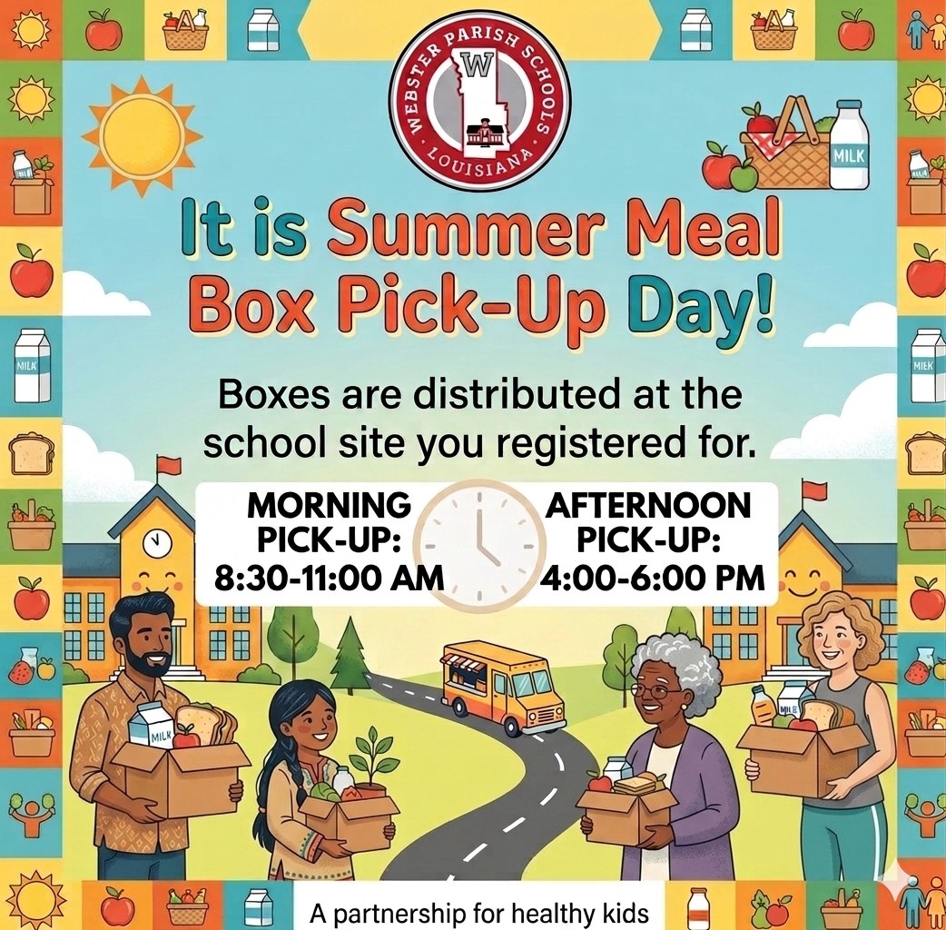 Summer Meal Box Pickup is Today (Tuesday, July 7)