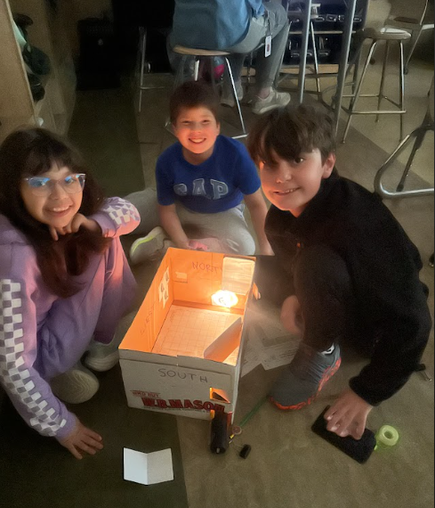 Students create light