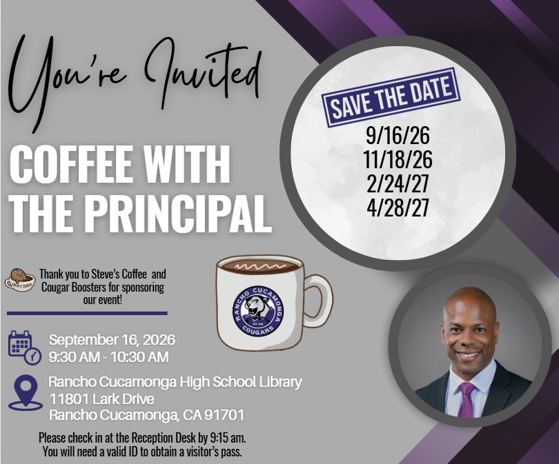 First Coffee with the Principal of the Year!