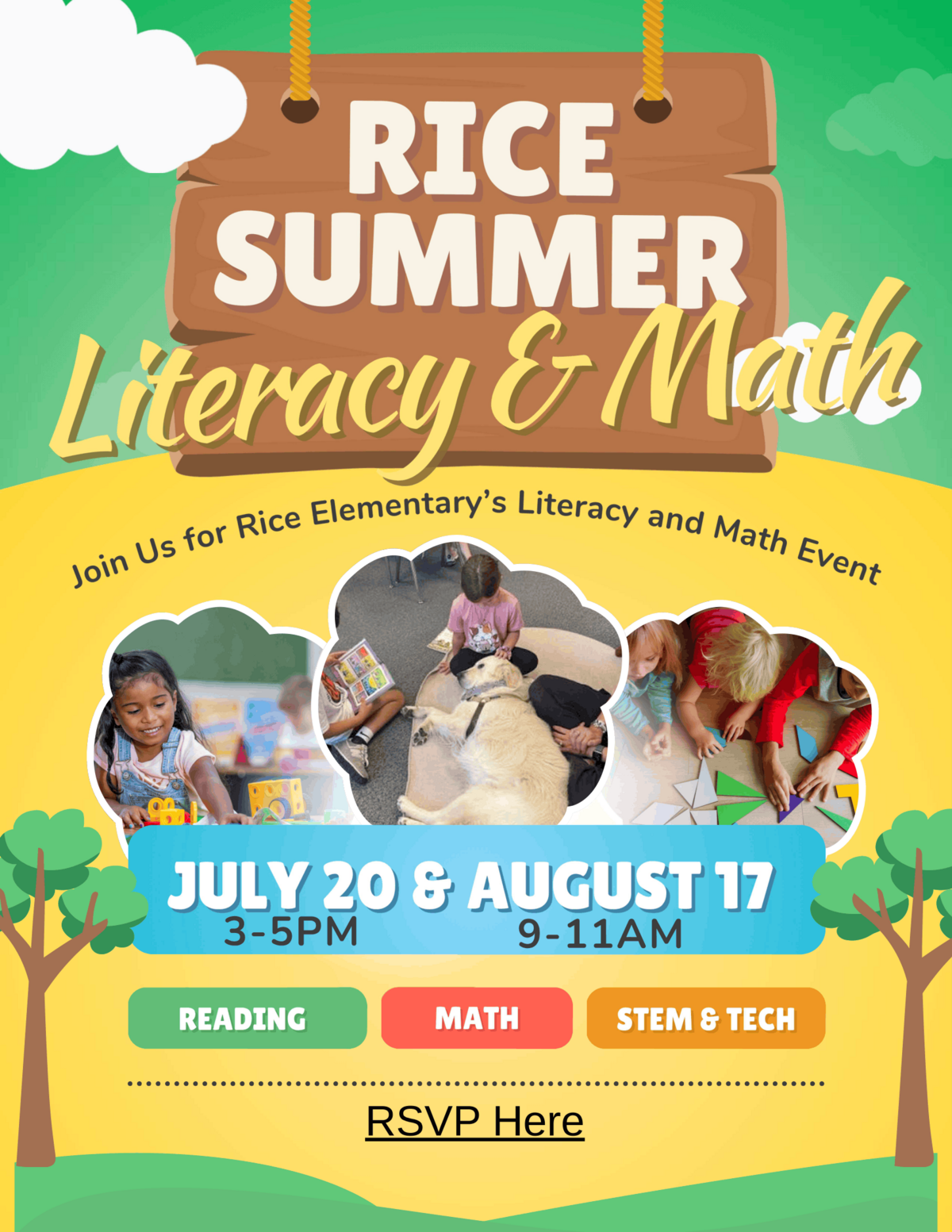 2026 Rice Summer Literacy/Math Event RSVP