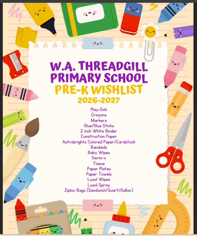 26-27 School Supply Lists
