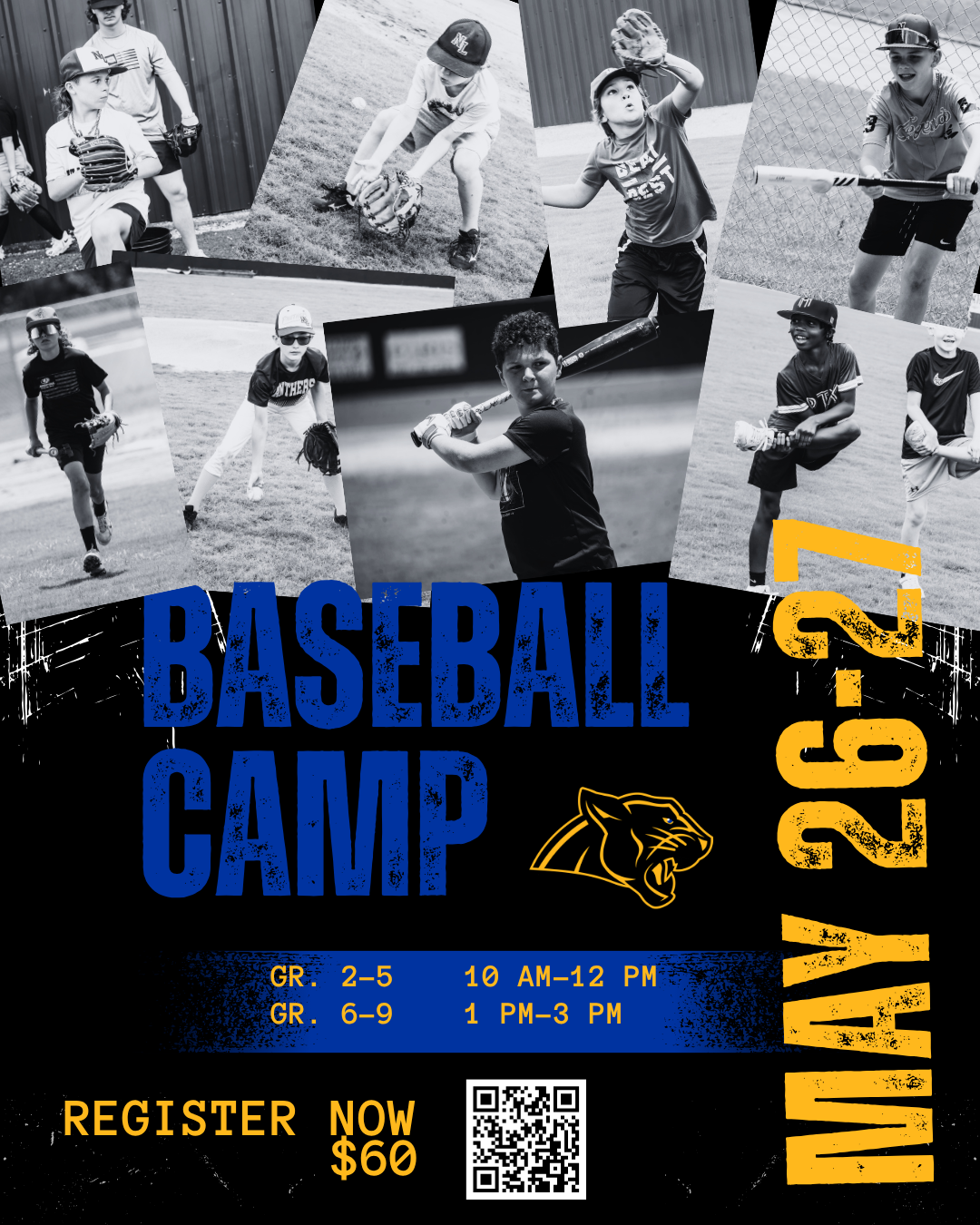 Youth Baseball Camp is next week! 