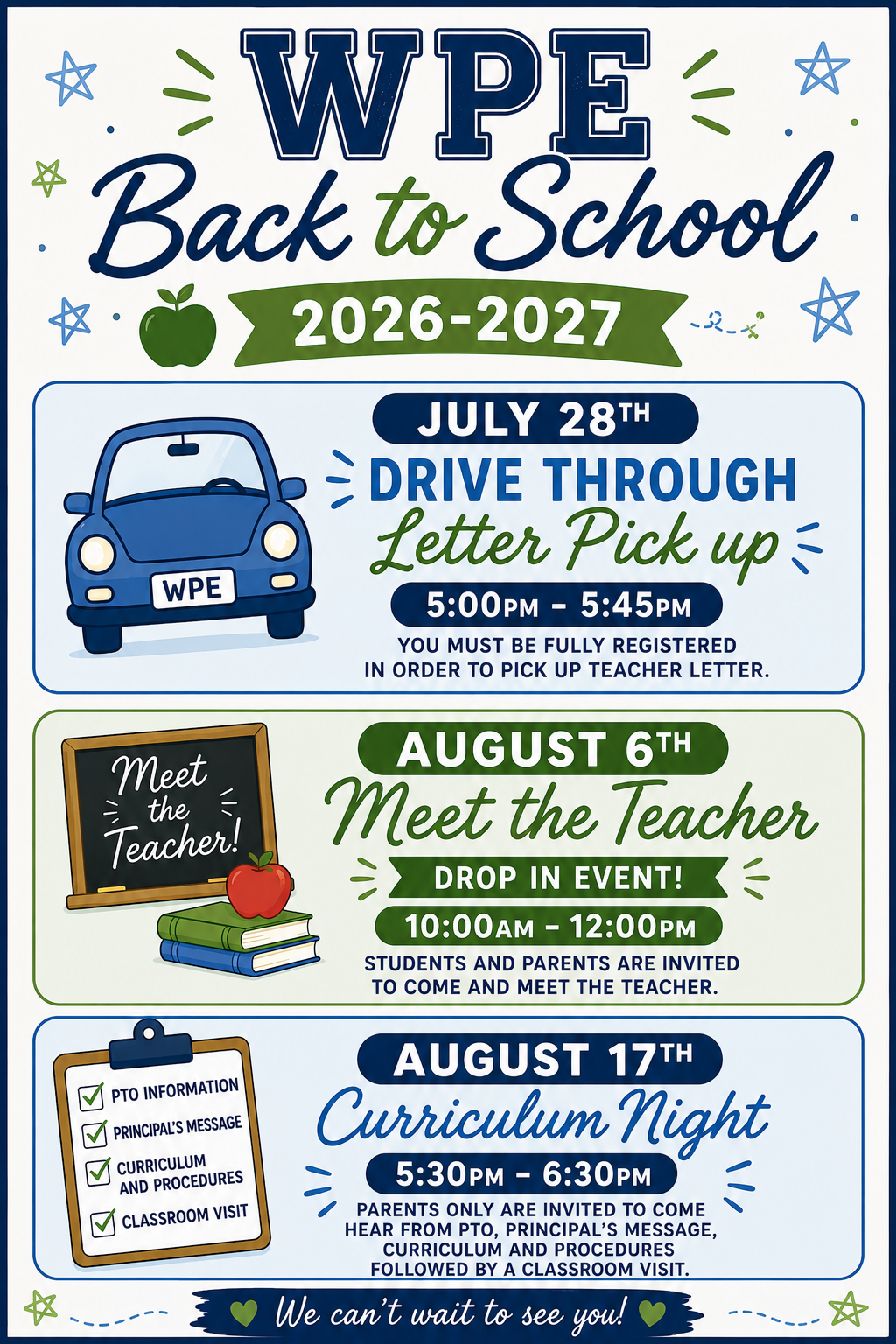 Back to School Dates