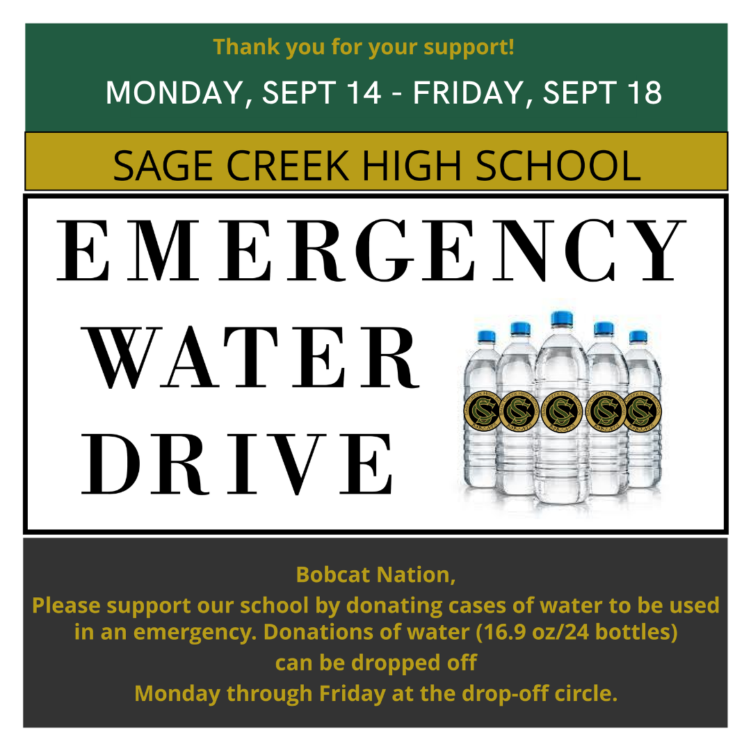 💧 Emergency Water Drive This Week