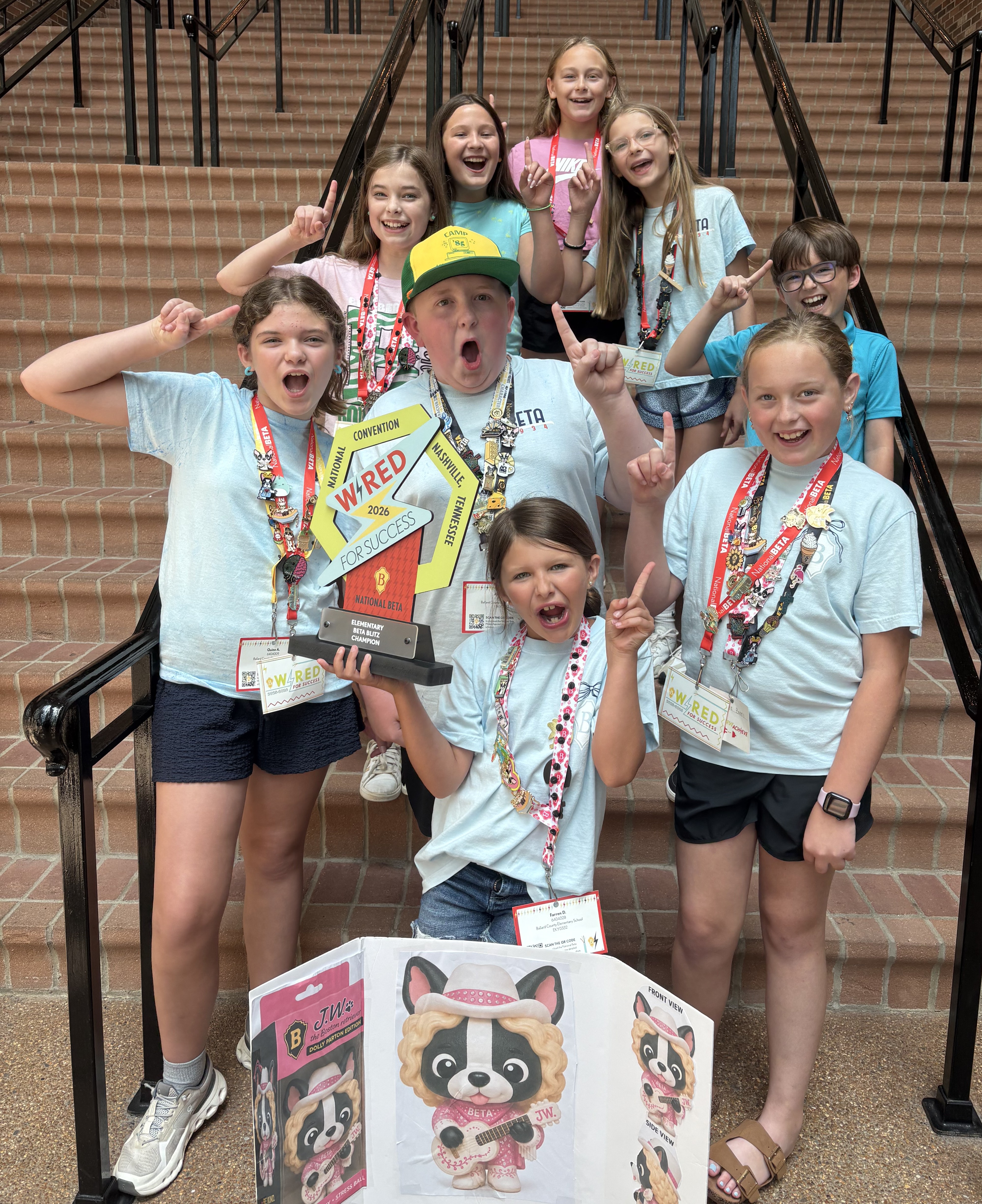 Ballard County Elementary School students take first, 10th place honors at National Junior Beta Club convention