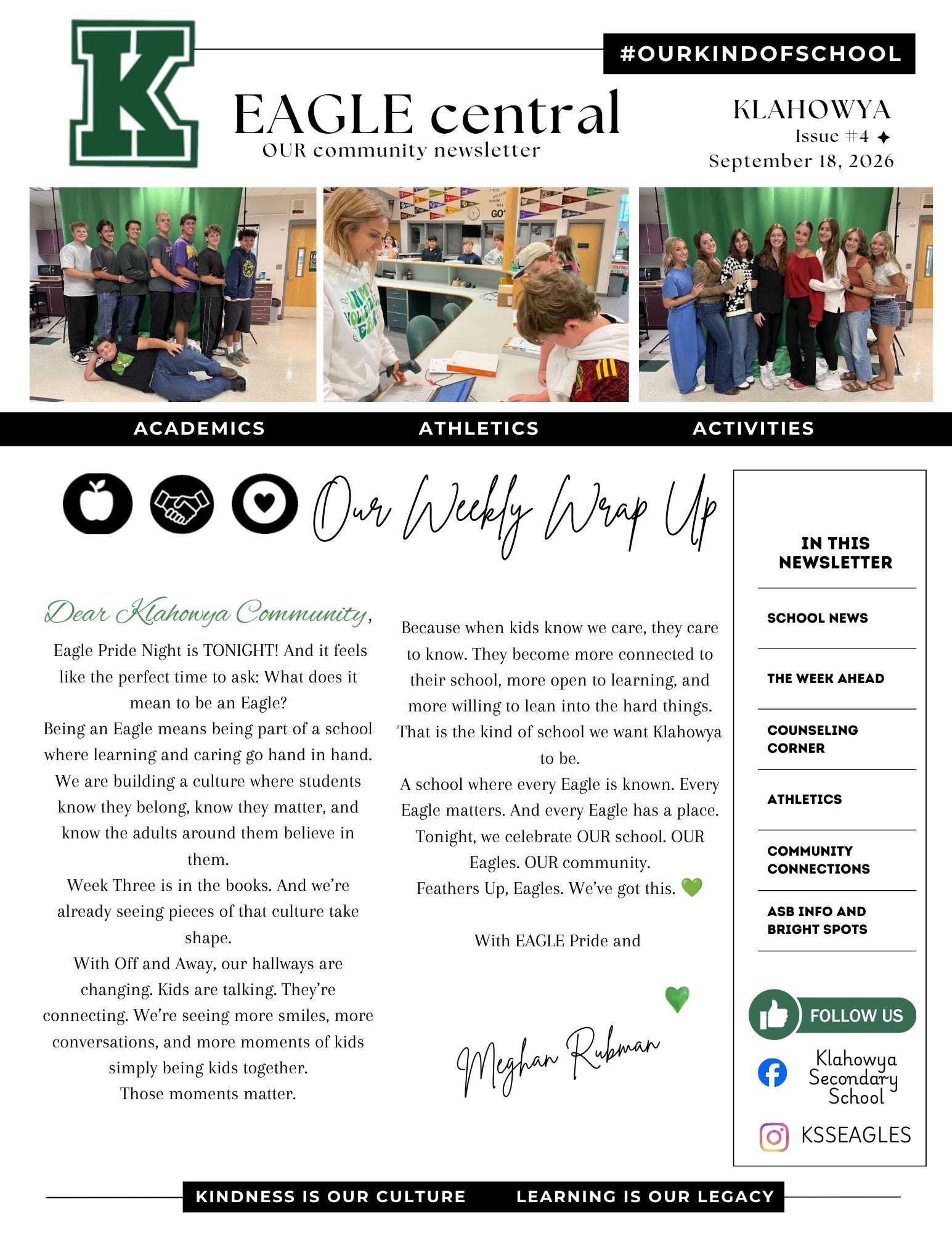 Eagle Central Newsletter