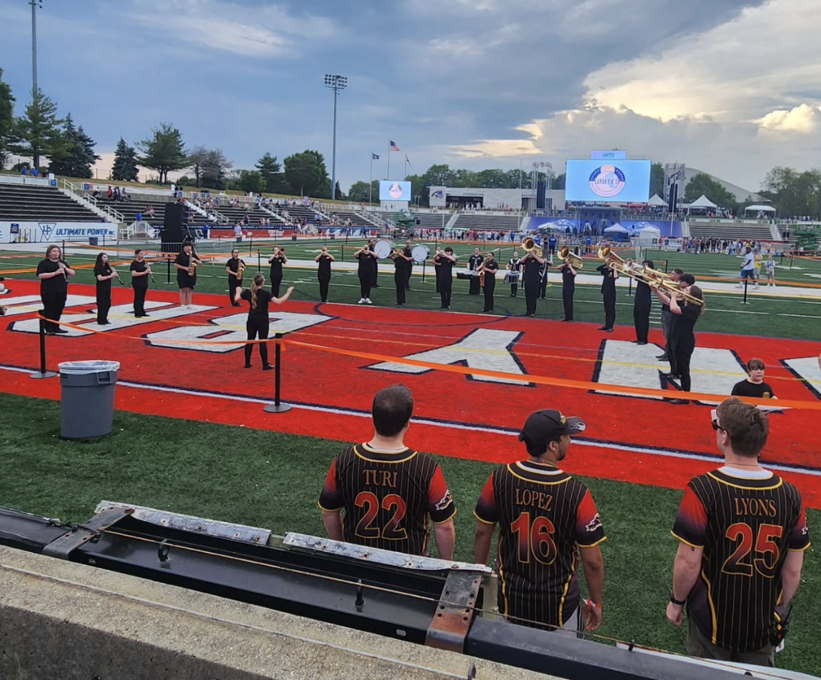 Sachem Marching Band and Color Guard Perform at World Cup Experience at Stony Brook University