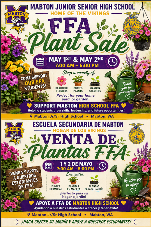 FFA PLANT SALE!!