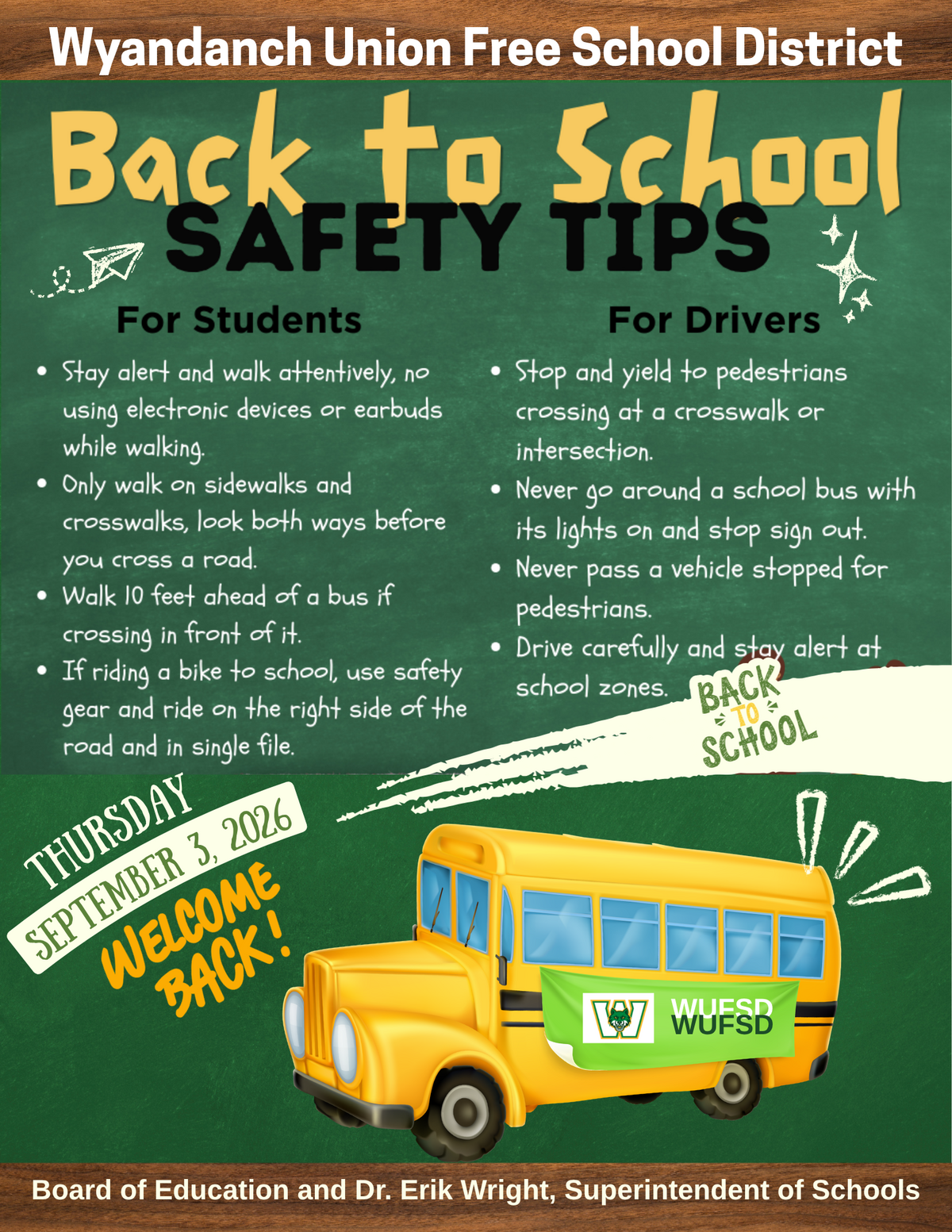 Back to School - September 3, 2026