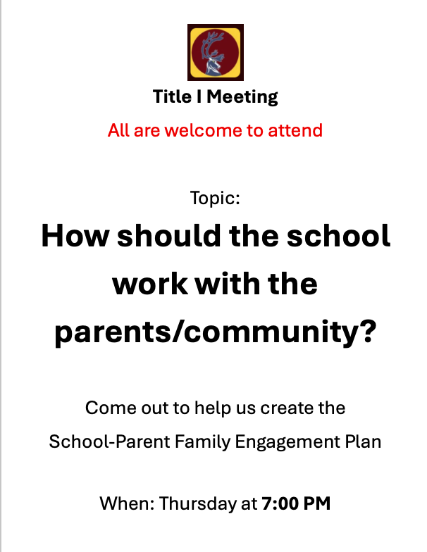 Title I/Parent Meeting