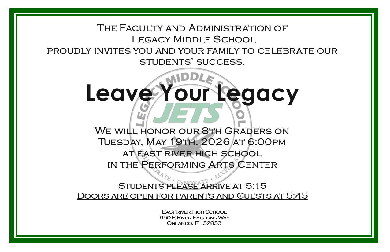 Leave Your Legacy Ceremony