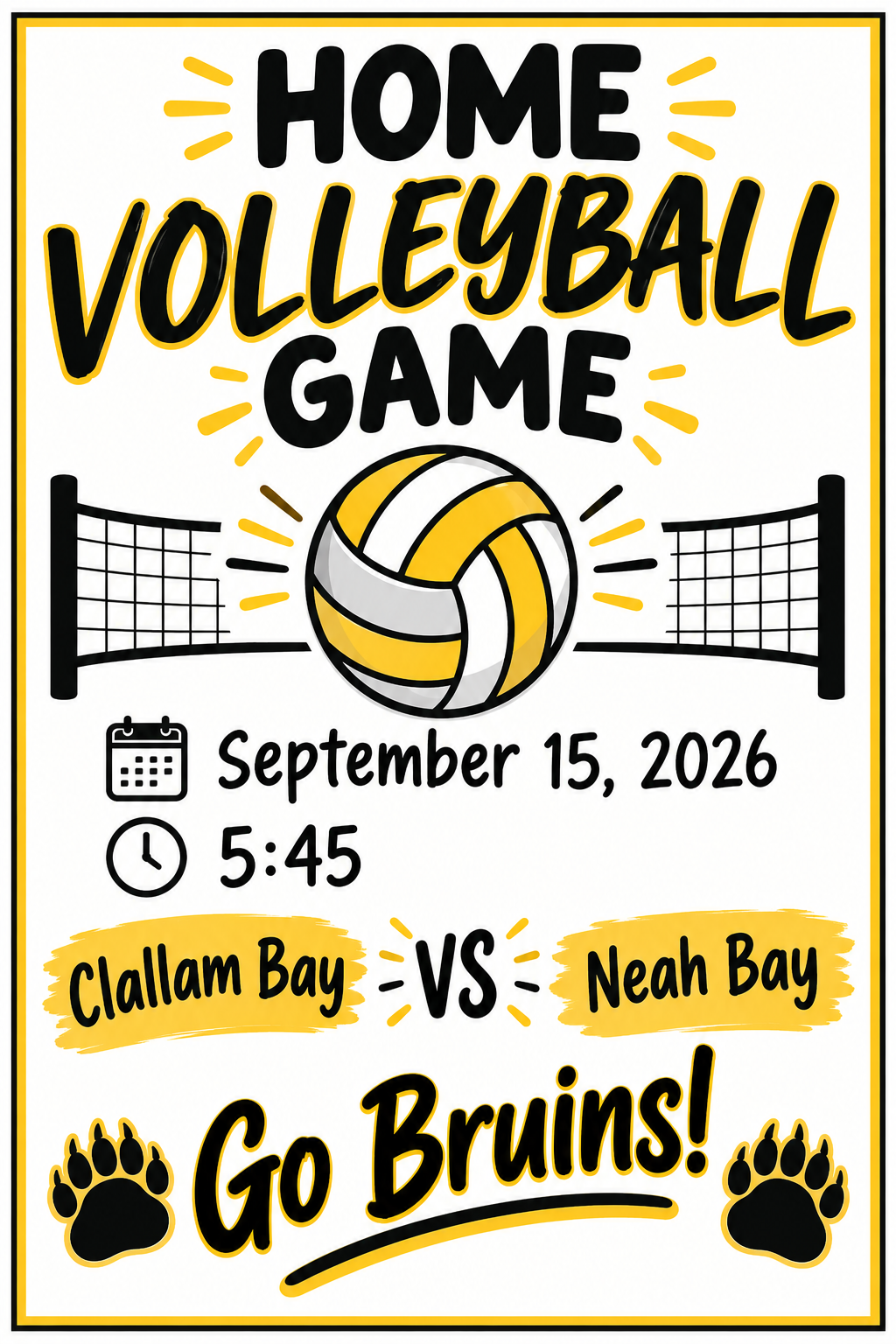 Home Volleyball Game