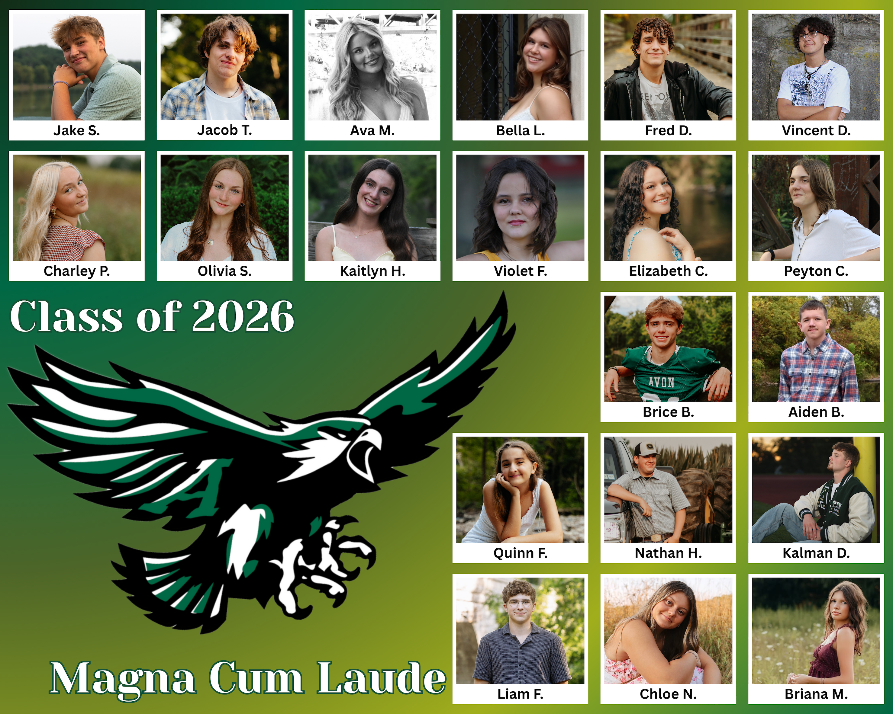 Class of 2026: 20 to graduate with 'Magna Cum Laude' honors 