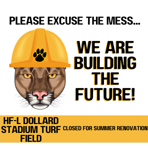 HF-L Dollard Stadium Turf Field Closed for Summer Renovation