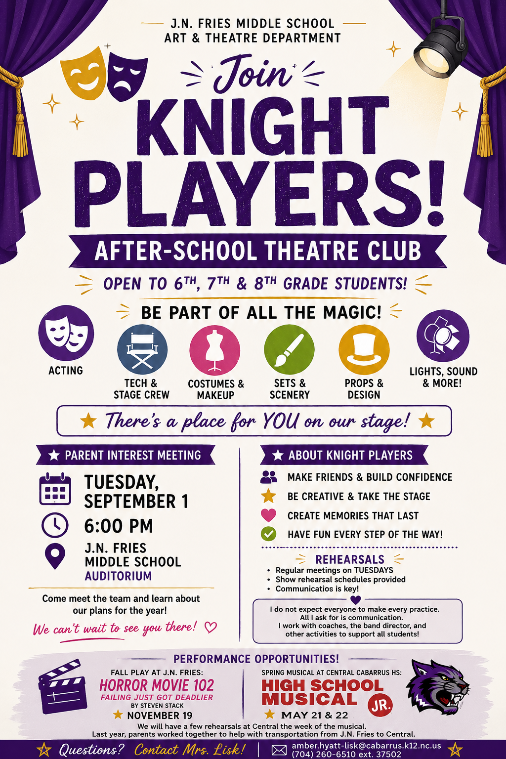  Knight Players Theatre Club — We’re Getting Started!
