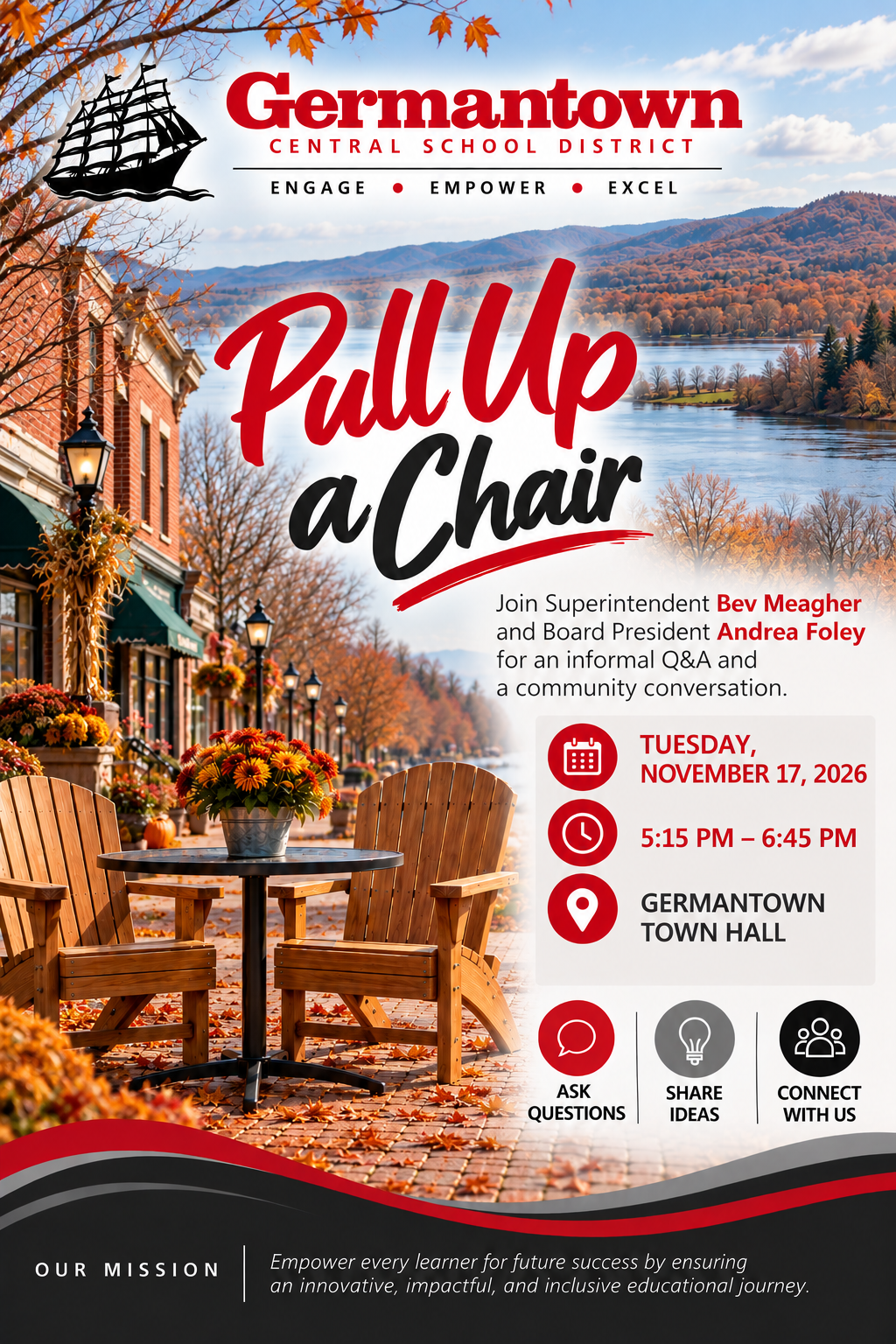 Join Us for our next Pull Up a Chair!