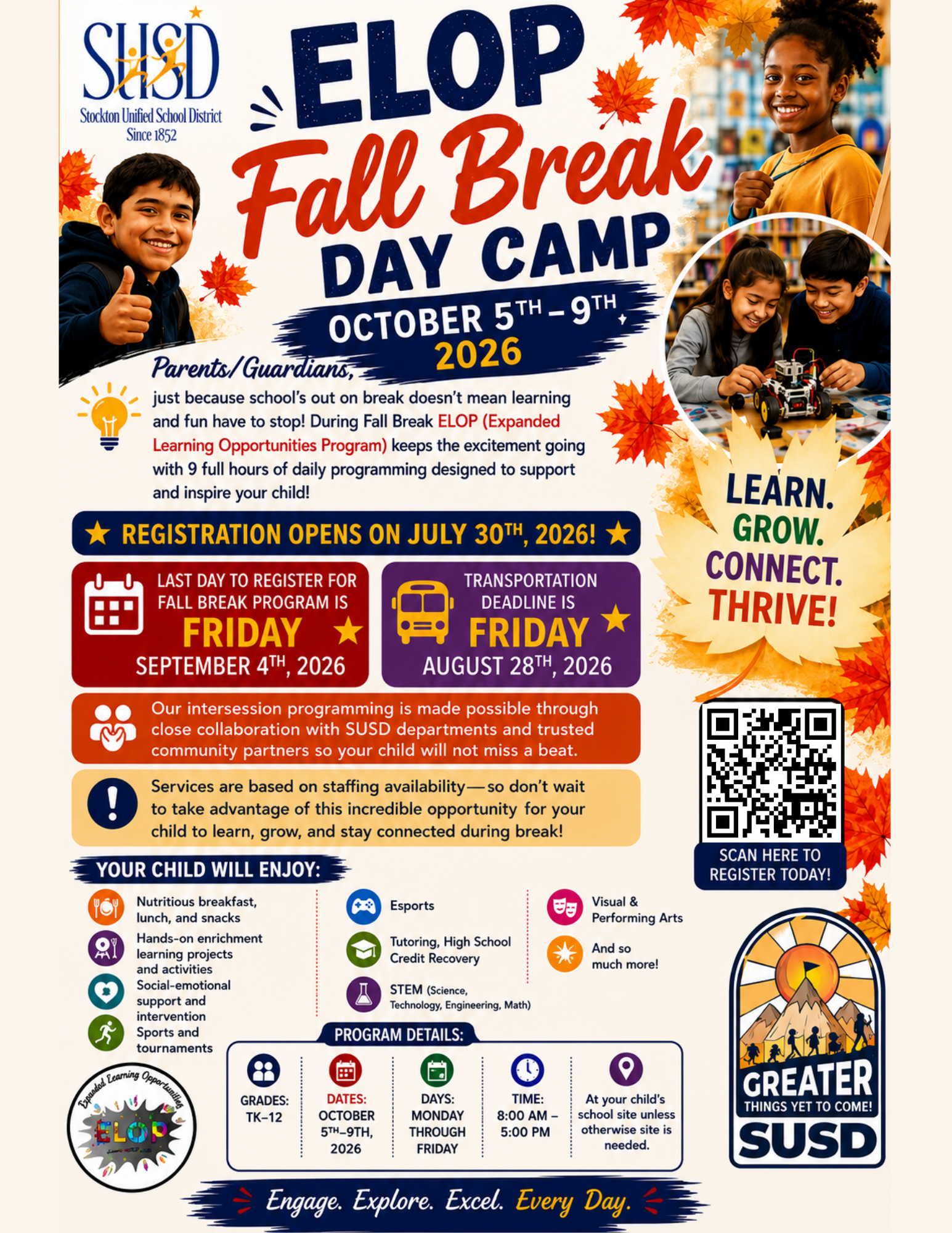 ELOP Fall Programming / Programación de Otoño de ELOP