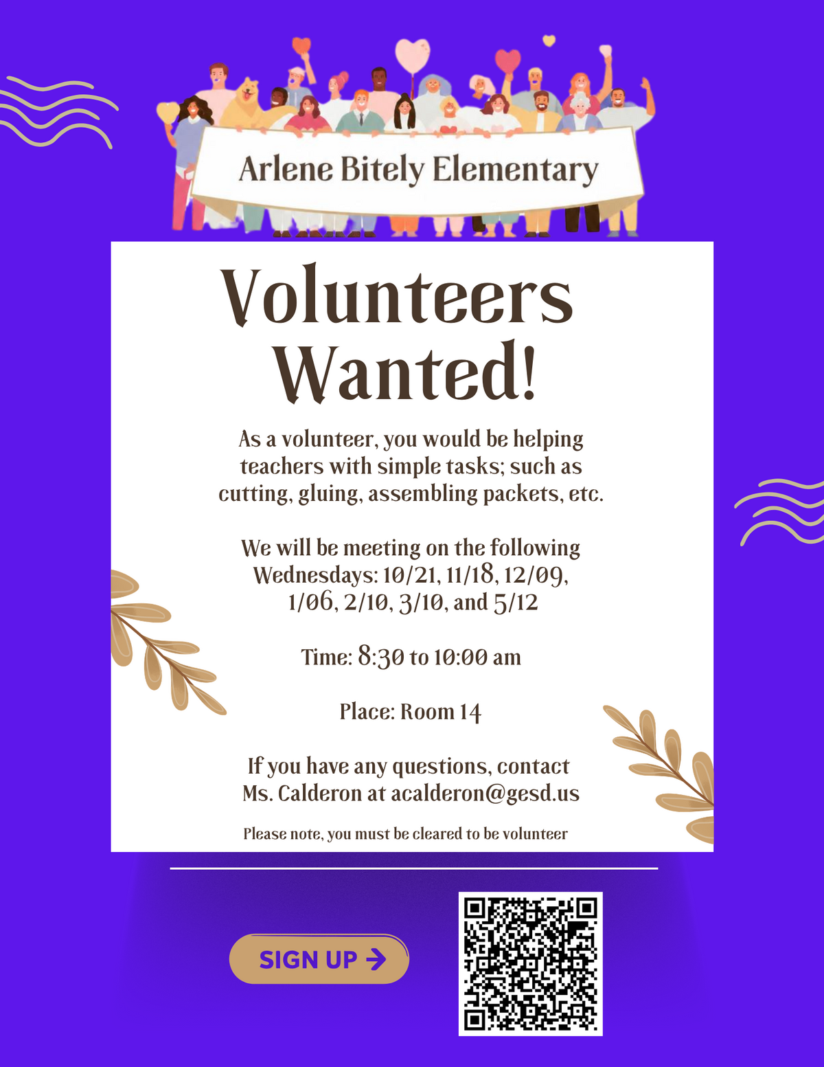 Volunteers Needed!
