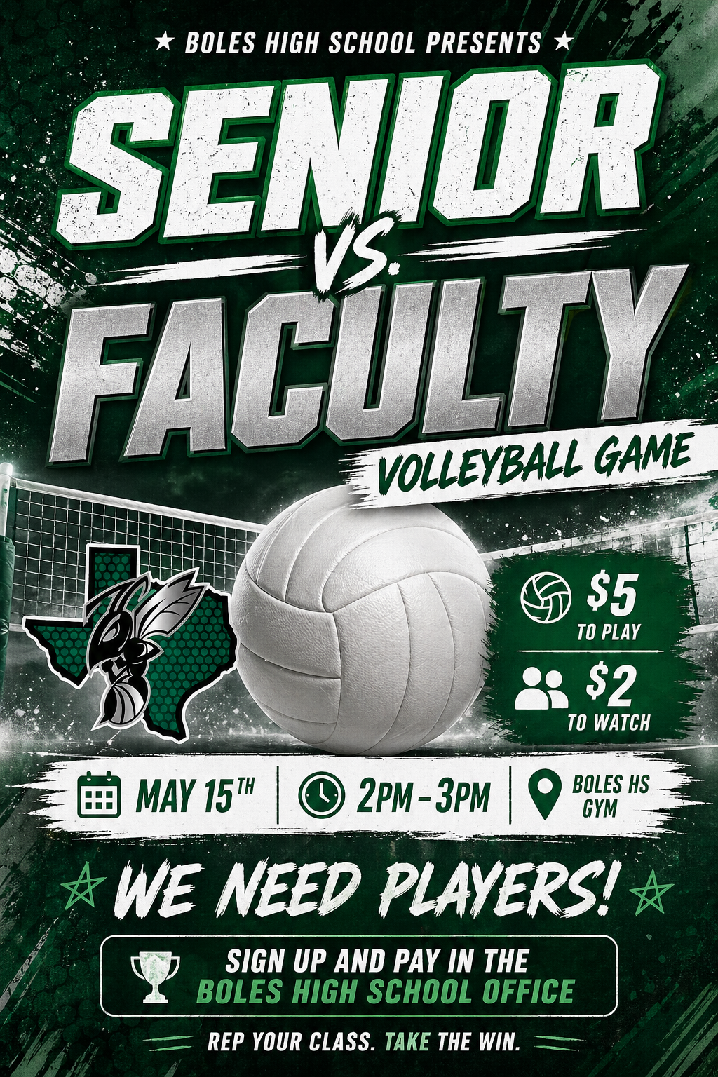🏐 SENIOR VS. FACULTY VOLLEYBALL GAME 🏐